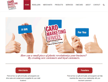 Tablet Screenshot of cardmarketingservices.com